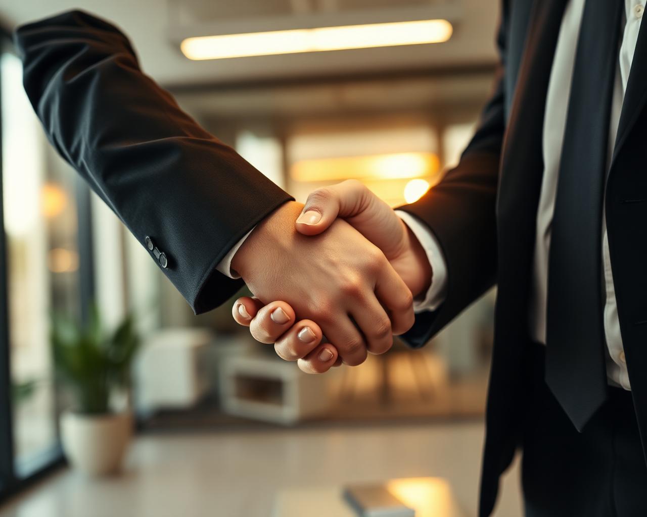 Der Handshake — wo Vertrauen beginnt